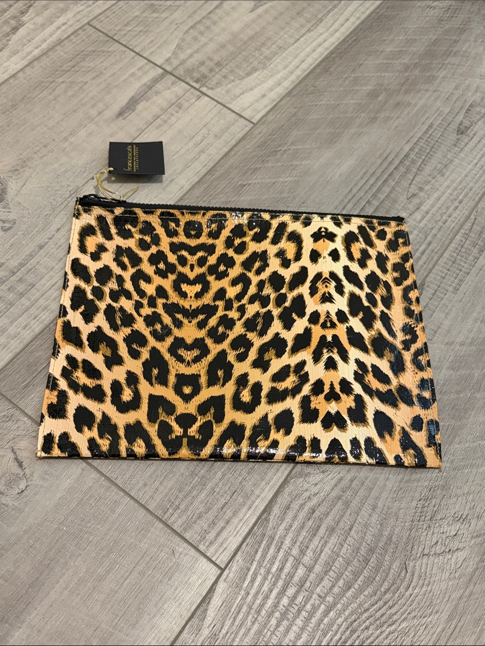 Leopard Zipper Bag Pouch School Supplies Office Trendy New